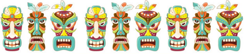 luau masks